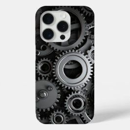 Minimalistisch zwart-wit modern Hoesje-Ma iPhone 15 Pro Case