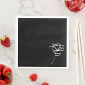 Minimalistisch zwart-wit modern servet (Insitu)