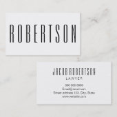 Minimalistisch zwart-wit modern visitekaartje (Voorkant / Achterkant)