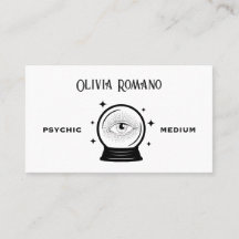 Minimalistisch zwart wit mystiek psychisch medium