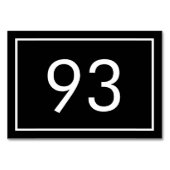 Minimalistisch zwart wit tekst restaurant kaart (Achterkant)