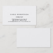 Minimalistisch zwart-wit visitekaartje (Voorkant / Achterkant)