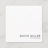 Minimalistisch zwart-wit Visitekaartje (Voorkant)