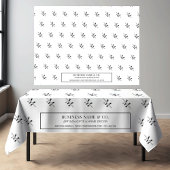 Minimalistisch zwart-wit zakelijk Logo Craft Show Tafelkleed