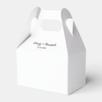 Minimalistisch zwart-withuwelijk