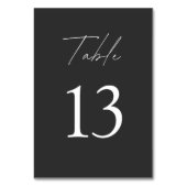 Minimalistisch zwart-withuwelijk kaart (Voorkant)