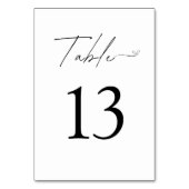 Minimalistisch zwart-withuwelijk kaart (Voorkant)