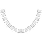 Minimalistisch zwart-witraster vlaggetjes (Alle)