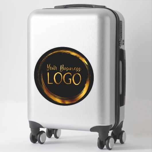 Minimalistisch zwart-zakencircuit Logo Sticker (Koffer)