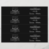 Minimalistisch Zwart Zeep Bar Band Product Wrap La (Voorkant)