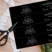 Minimalistisch Zwart Zeep Bar Band Product Wrap La