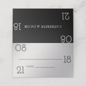 Minimalistisch zwart, zilverwitter (Buitenkant ongevouwen)