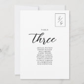 Minimalistisch zwarte en witte weddenschappen (Achterkant)