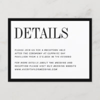 Minimalistisch zwarte witte bruiloft — Details kaa