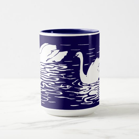 Minimalistisch Zwemmen in het water Mok (Midden)