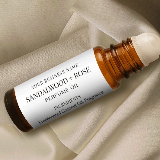 Minimalistische 10ml Parfum Olie Roller Flesetiket Sticker