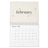 Minimalistische 2025 Desk Planner Kalender (Feb 2026)