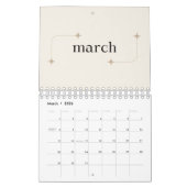 Minimalistische 2025 Desk Planner Kalender (Mar 2026)