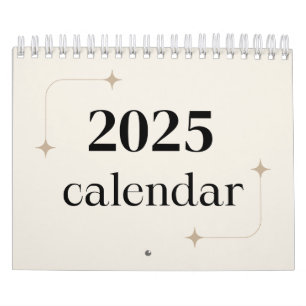 Minimalistische 2025 Desk Planner Kalender