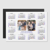 Minimalistische 2025 Kalender Modern 2 Foto Magnet (Voorkant / Achterkant)