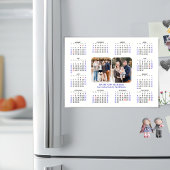 Minimalistische 2025 Kalender Modern 2 Foto Magnet