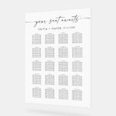 Minimalistische 20 tafel Zitting Grafiek Acryl Tek Acryl Bord (Hoek)