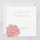 Minimalistische 30e verjaardag Save the Date Flora (Achterkant)