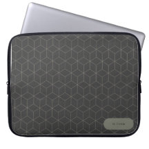 Minimalistische 3D-kubus geometrische laptophoes -