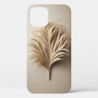 Minimalistische 3D palmsculptuur - Modern Boho Be iPhone 12 Hoesje