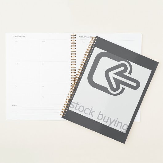Minimalistische aandelen aankoop Modern financieel Planner