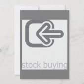 Minimalistische aandelen kopen moderne financiële  kaart (Voorkant)