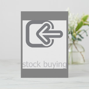 Minimalistische aandelen kopen moderne financiële kaart