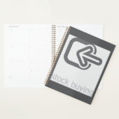 Minimalistische aandelen kopen moderne financiële  planner (Display)