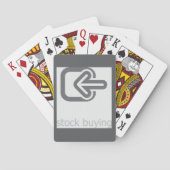 Minimalistische aandelen kopen moderne financiële pokerkaarten (Achterkant)