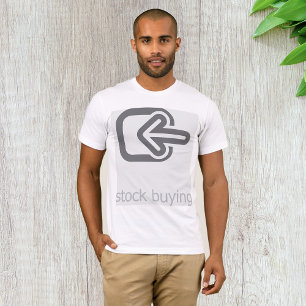 Minimalistische aandelen kopen moderne financiële  t-shirt