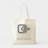 Minimalistische aandelen kopen moderne financiële  tote bag (Voorkant)