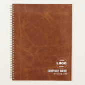 Minimalistische aangepaste bedrijfs-Logo en titelp Planner (Voorkant)