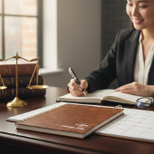 Minimalistische aangepaste bedrijfs-Logo en titelp Planner