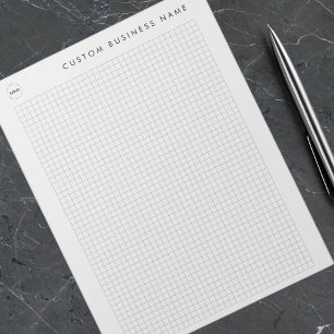 Minimalistische aangepaste bedrijfsnaam & Logo Gra Notitieblok