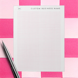 Minimalistische aangepaste bedrijfsnaam & Logo Gra Notitieblok
