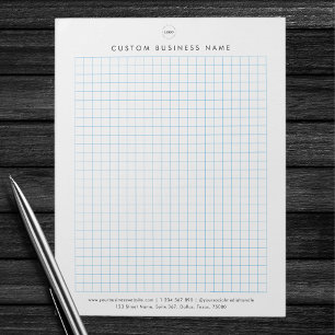 Minimalistische aangepaste bedrijfsnaam & Logo Gra Notitieblok