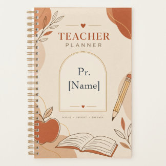 Minimalistische Aangepaste Docenten Planner | Eleg