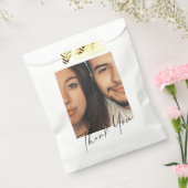Minimalistische aangepaste foto voor modern script bedankzakje (Gezegeld)
