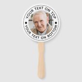 Minimalistische aangepaste kleuren voor foto's handwaaier (Voorkant)