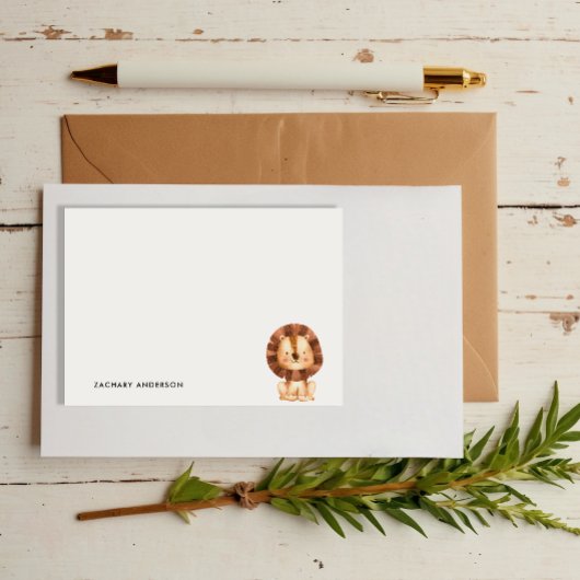 Minimalistische Aangepaste Leeuwenwelpen voor Kind Post-it® Notes