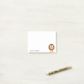 Minimalistische Aangepaste Leeuwenwelpen voor Kind Post-it® Notes (Op bureau)