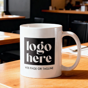 Minimalistische aangepaste Logo-promotionele Mok