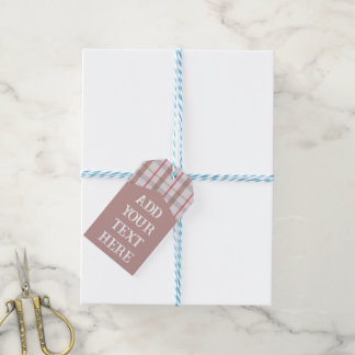 Minimalistische aangepaste naam cadeaukaart cadeaulabel