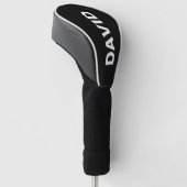 Minimalistische aangepaste naam of Logo Golfheadcover (Schuin)