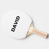 Minimalistische aangepaste naam of Logo Tafeltennisbatje (Zijkant)
